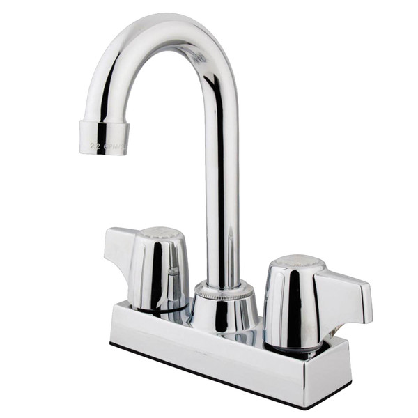 Kingston Brass Water Saving Franklin Centerset Bar Faucet, Chrome GKB460